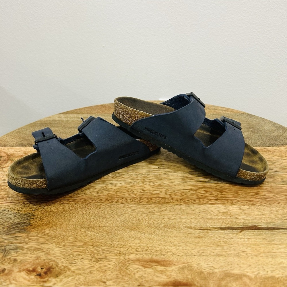 blue Birkenstock Arizona sandals youth size 31 C 13 Birko Flor Slides